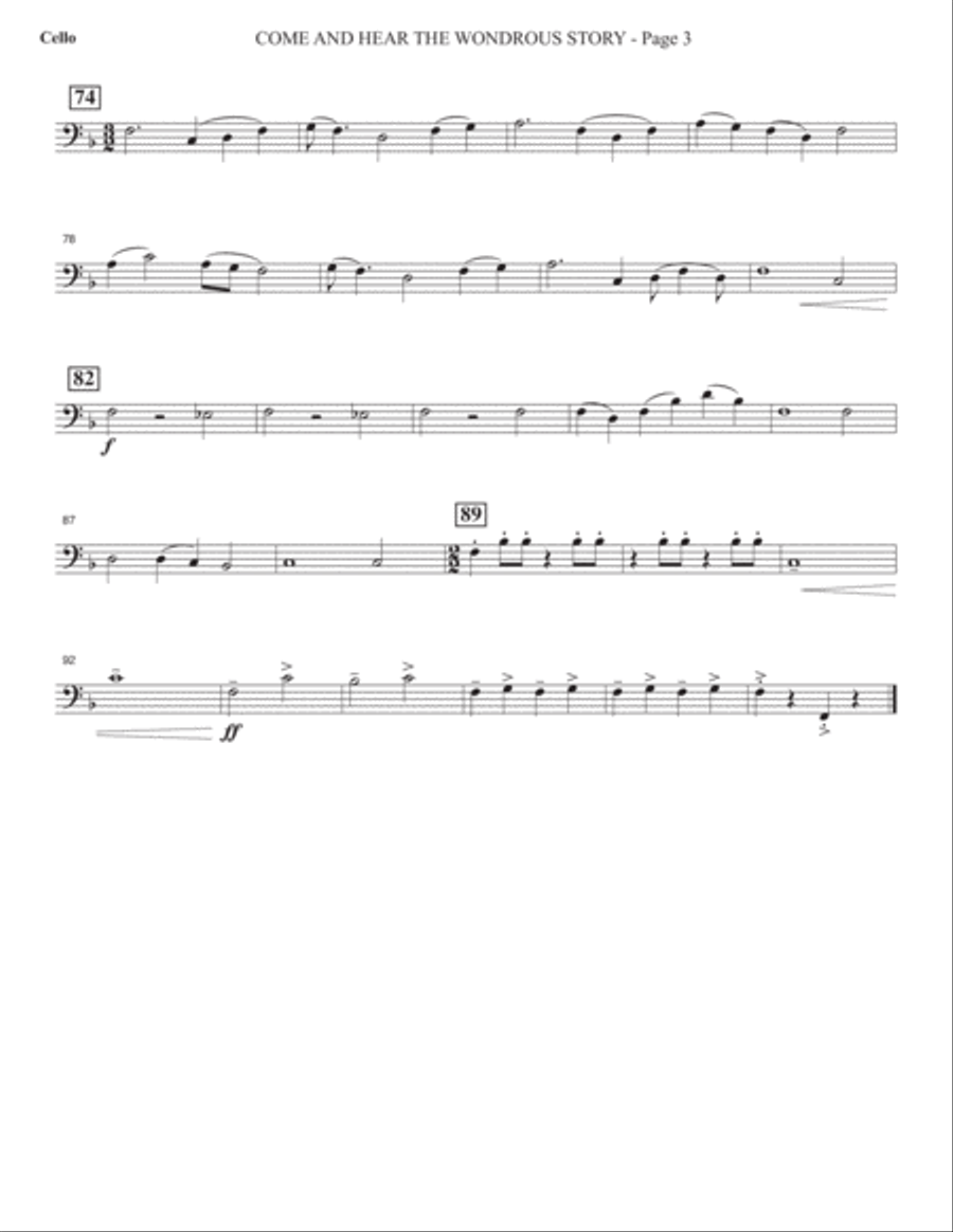 Sacred Places - Cello Choir scores gallery preview page 6