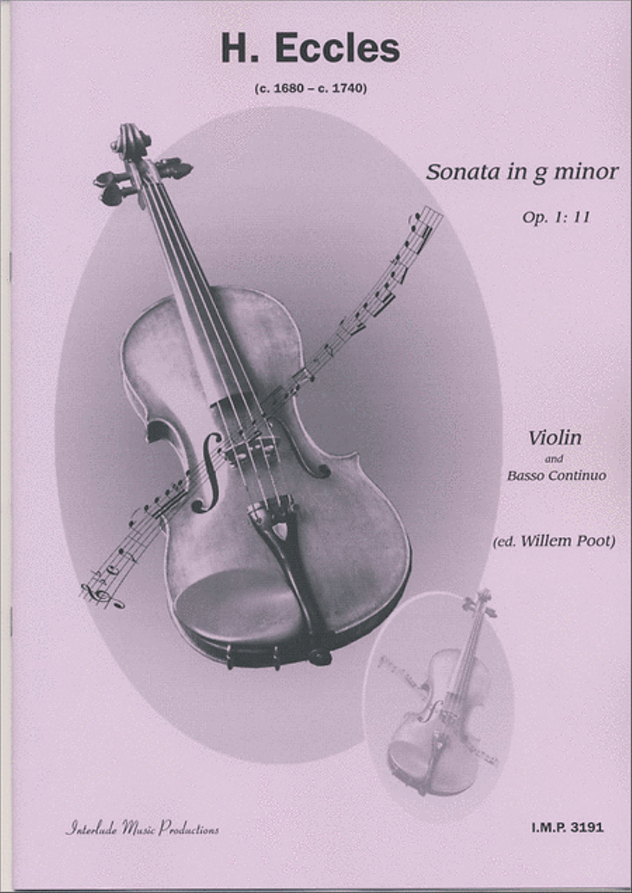 Sonate 11 G Op.1 Violin scores gallery preview page 1
