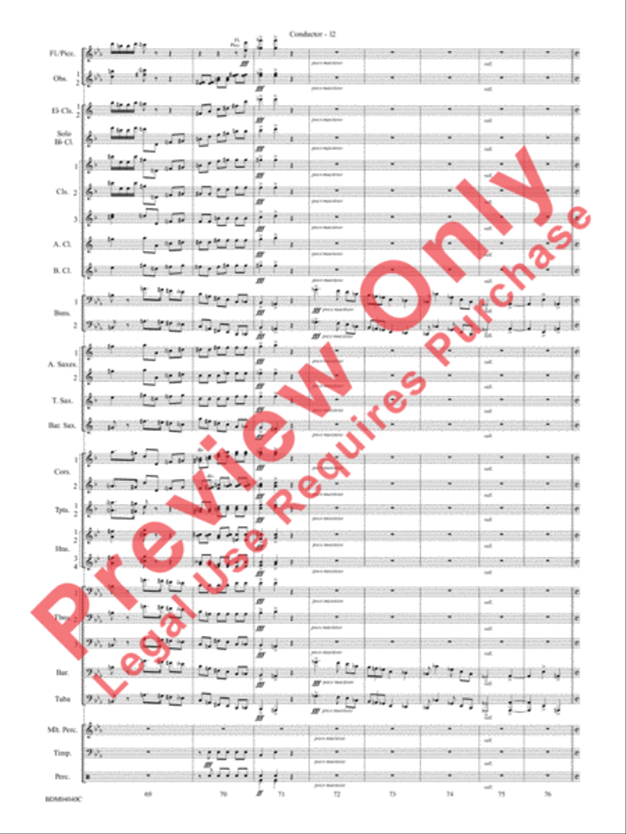 Overture 1812 Overture 1812 Concert Band scores gallery preview page 13