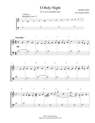 O Holy Night - for 2-octave handbell choir