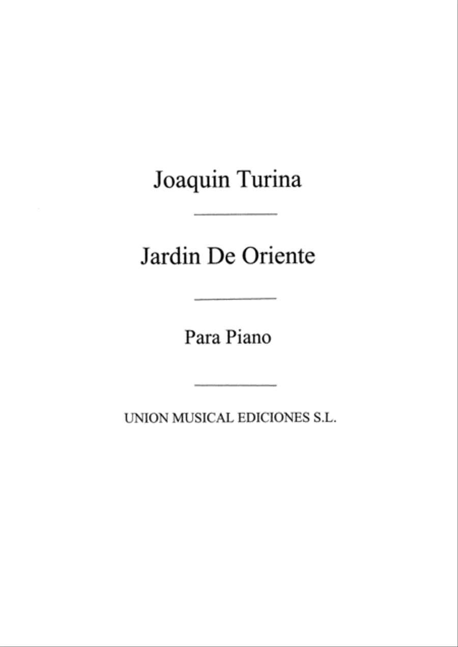 Danza De Jardin De Oriente Op.25 Piano Solo scores gallery preview page 1