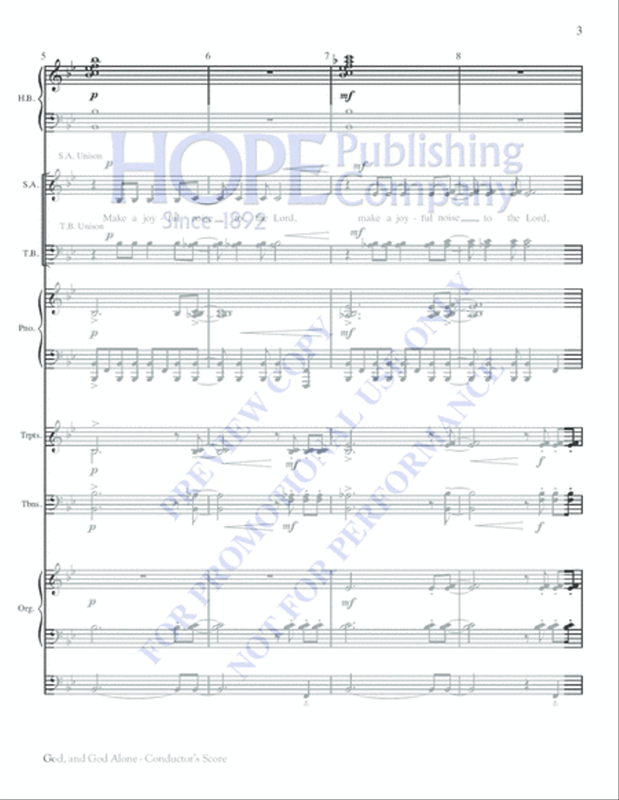 God, and God Alone Choir scores gallery preview page 3