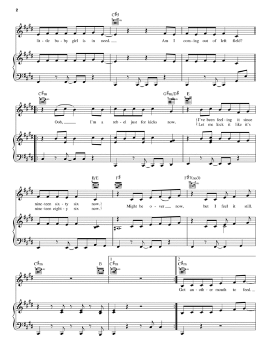 Feel It Still Piano, Vocal, Guitar scores gallery preview page 2