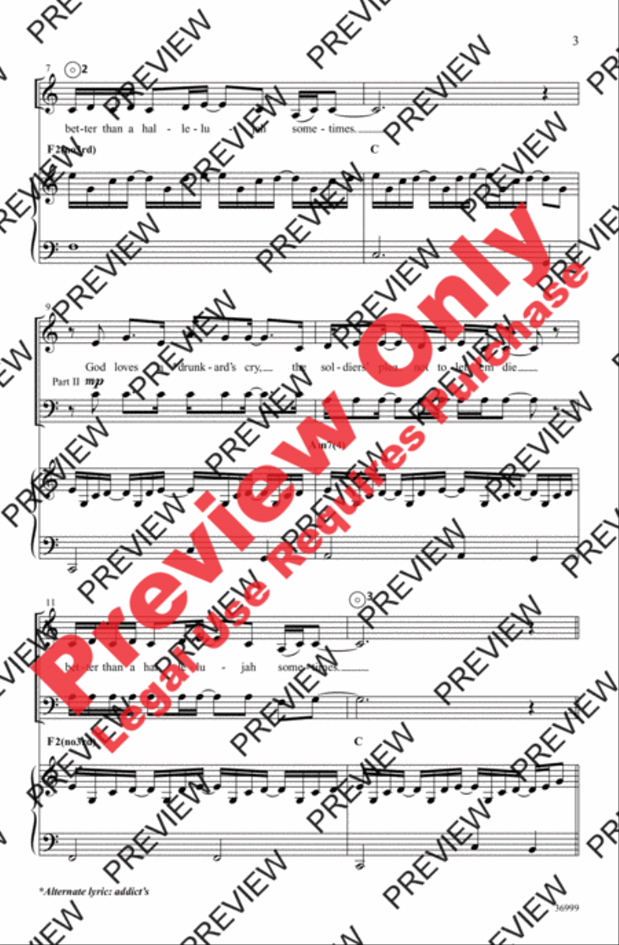 Better Than a Hallelujah 2-Part scores gallery preview page 3