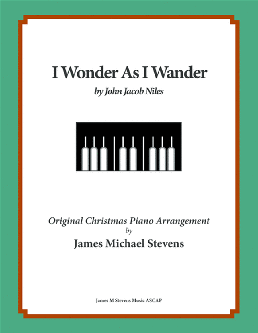 I Wonder As I Wander Piano Solo scores gallery preview page 1