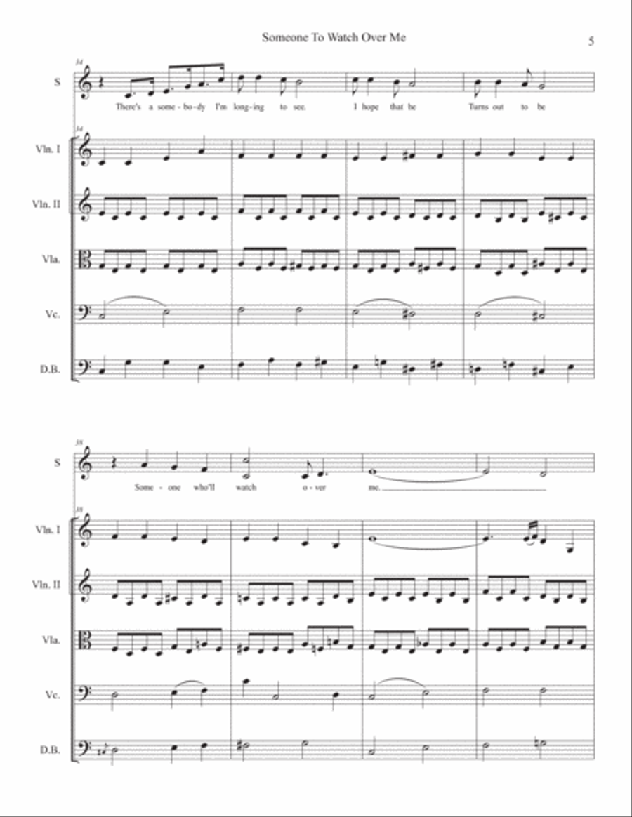 Someone To Watch Over Me Someone To Watch Over Me Double Bass scores gallery preview page 6