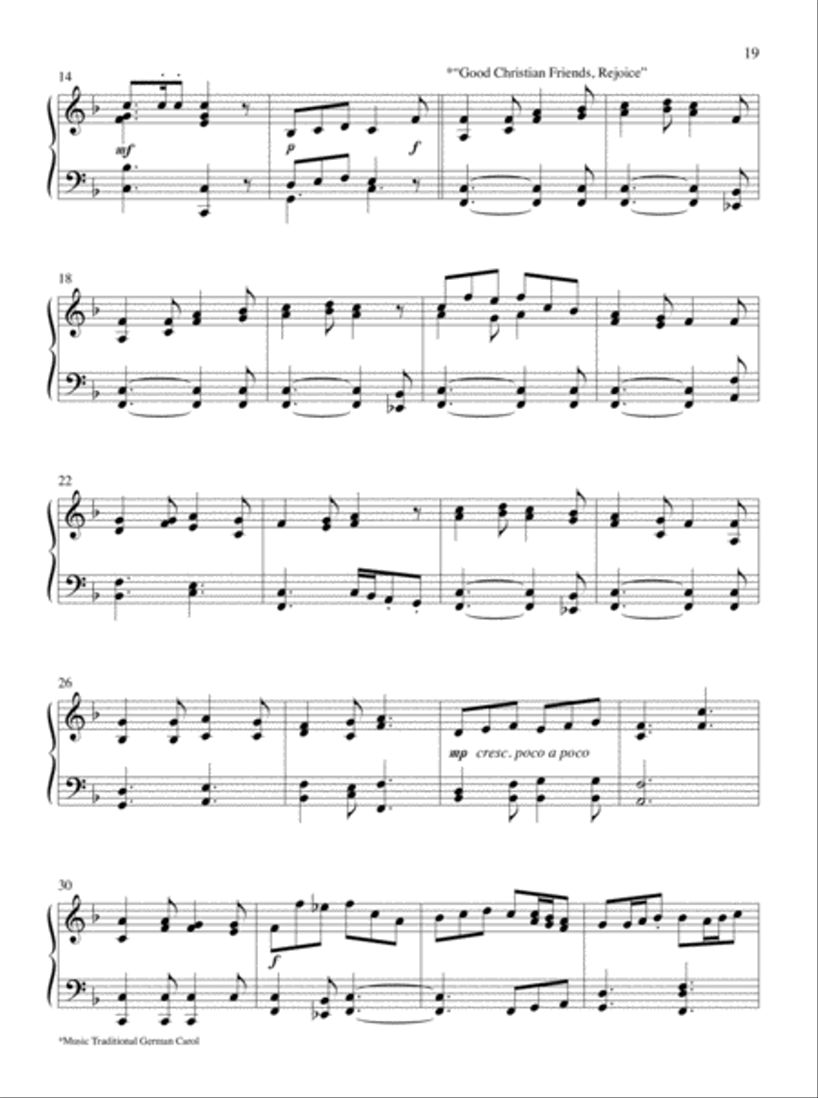 Now Proclaim Messiah's Birth Piano Solo scores gallery preview page 9