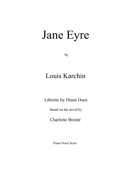 [Karchin] Jane Eyre (Piano Reduction)