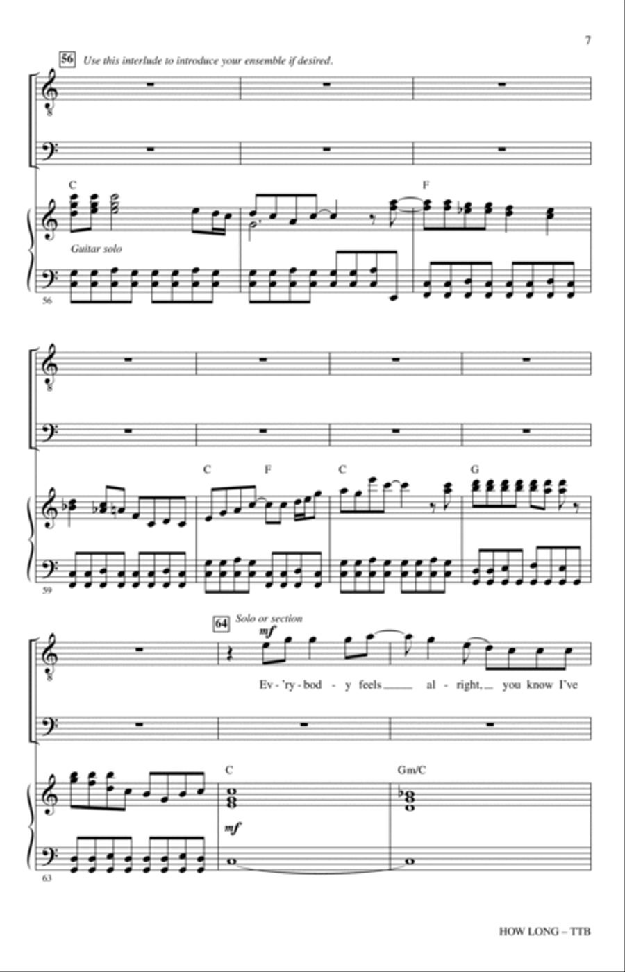 How Long How Long TTBB scores gallery preview page 6