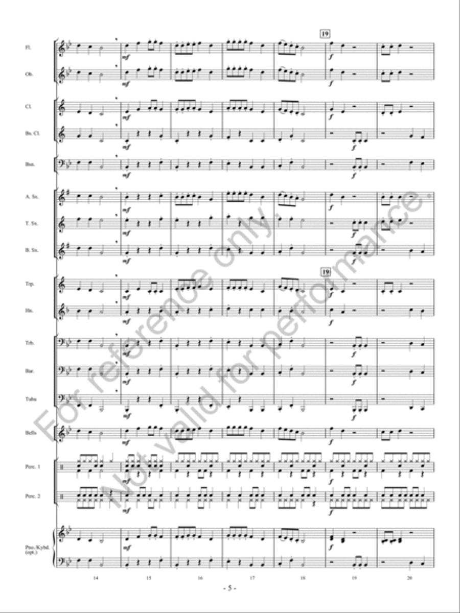 Koo Koo Cha-Cha Koo Koo Cha-Cha Concert Band scores gallery preview page 6