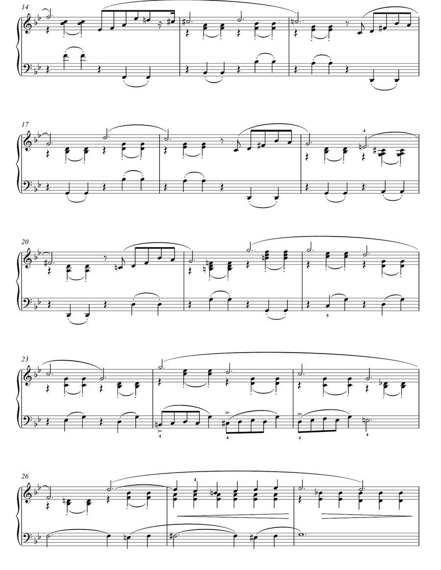 Themes From The Ballade In G Minor, Op. 23 Piano Solo scores gallery preview page 2