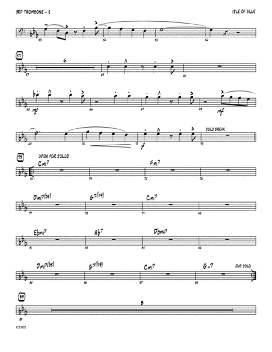 Isle Of Blue (based on the chord changes to "Blue Bossa") - 3rd Trombone