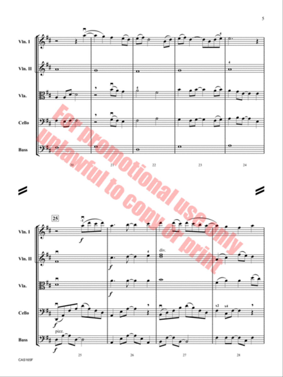 Pachelbel's Rhapsody Pachelbel's Rhapsody Orchestra scores gallery preview page 6