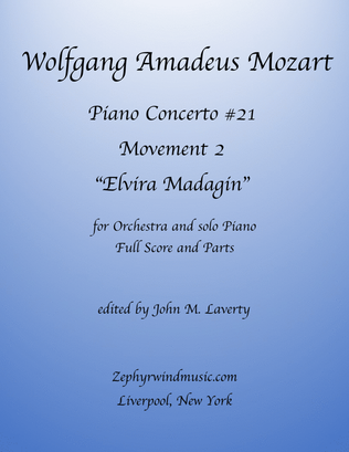 Piano Concerto No. 21 Movement 2, "Elvira Madagin"