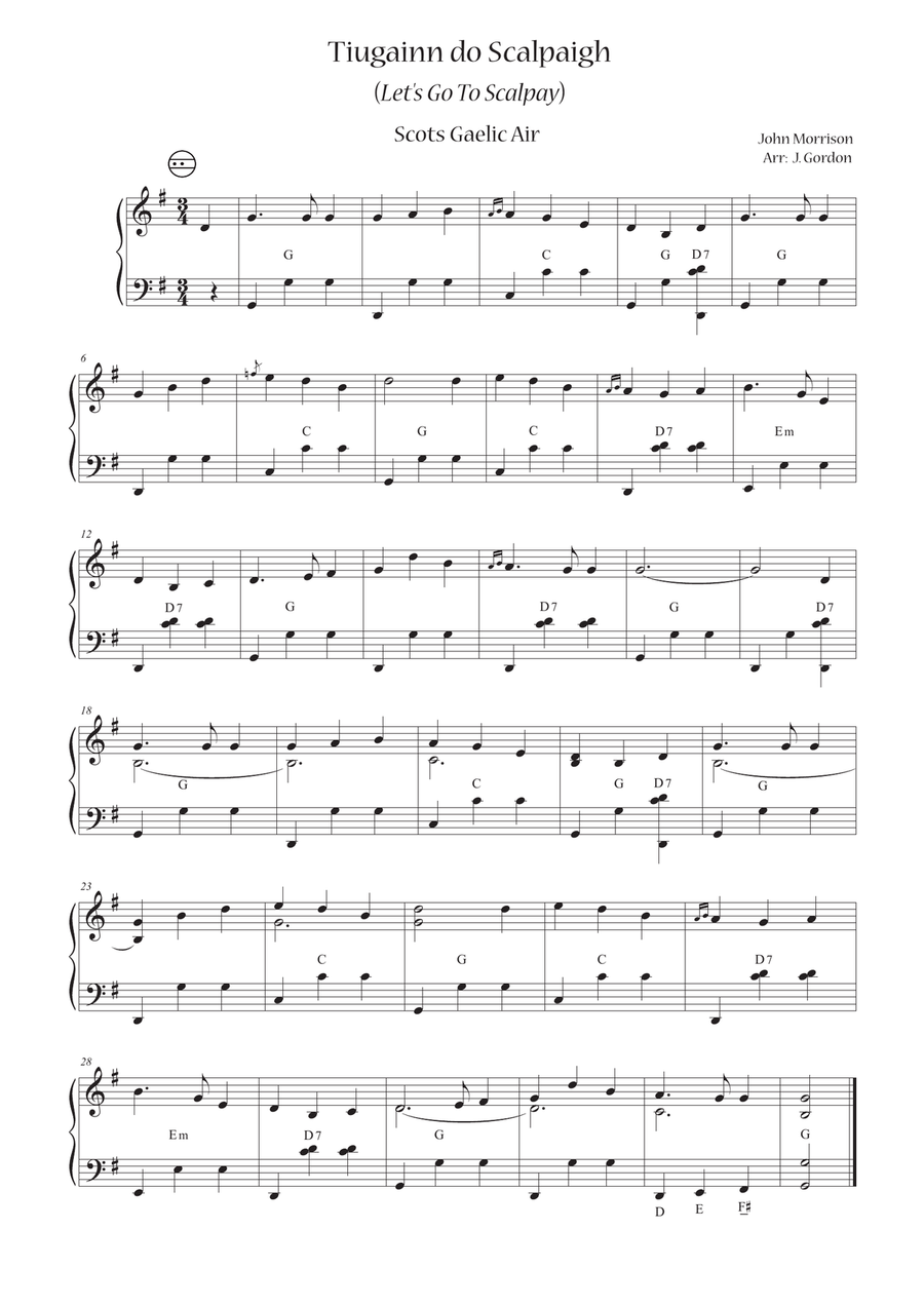 Tiugainn do Scalpay (Let's Go To Scalpay)