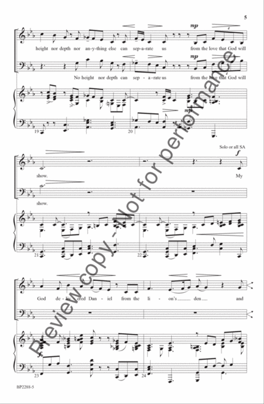 God Wouldn't Bring You This Far to Leave You 4-Part scores gallery preview page 6