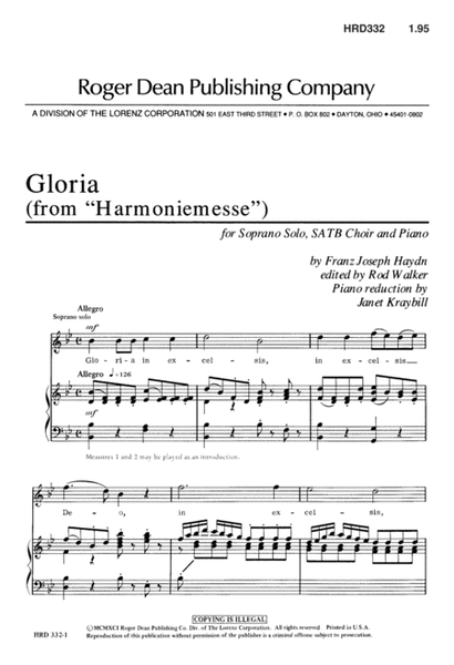 Gloria from "Harmoniemesse"