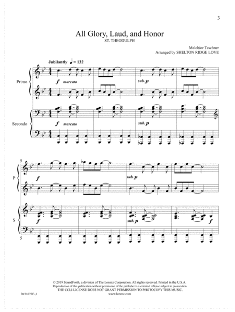 Savior, Lead Us Savior, Lead Us Piano Duet scores gallery preview page 3