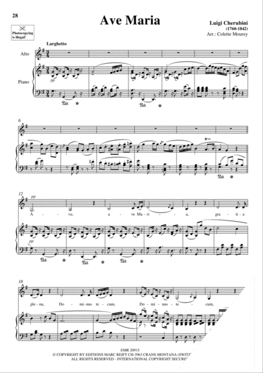 100 Ave Maria Volume 2 Alto Voice scores gallery preview page 13