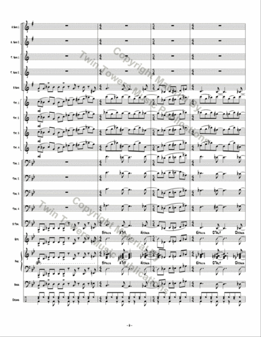 Rat in the Snack Room Jazz Ensemble scores gallery preview page 7