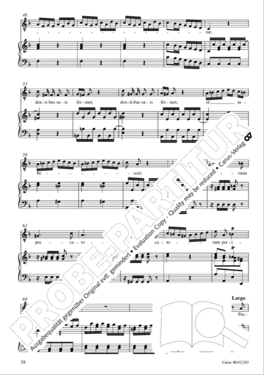 Beatus vir (How blest is he) Psalm 111 4-Part scores gallery preview page 39