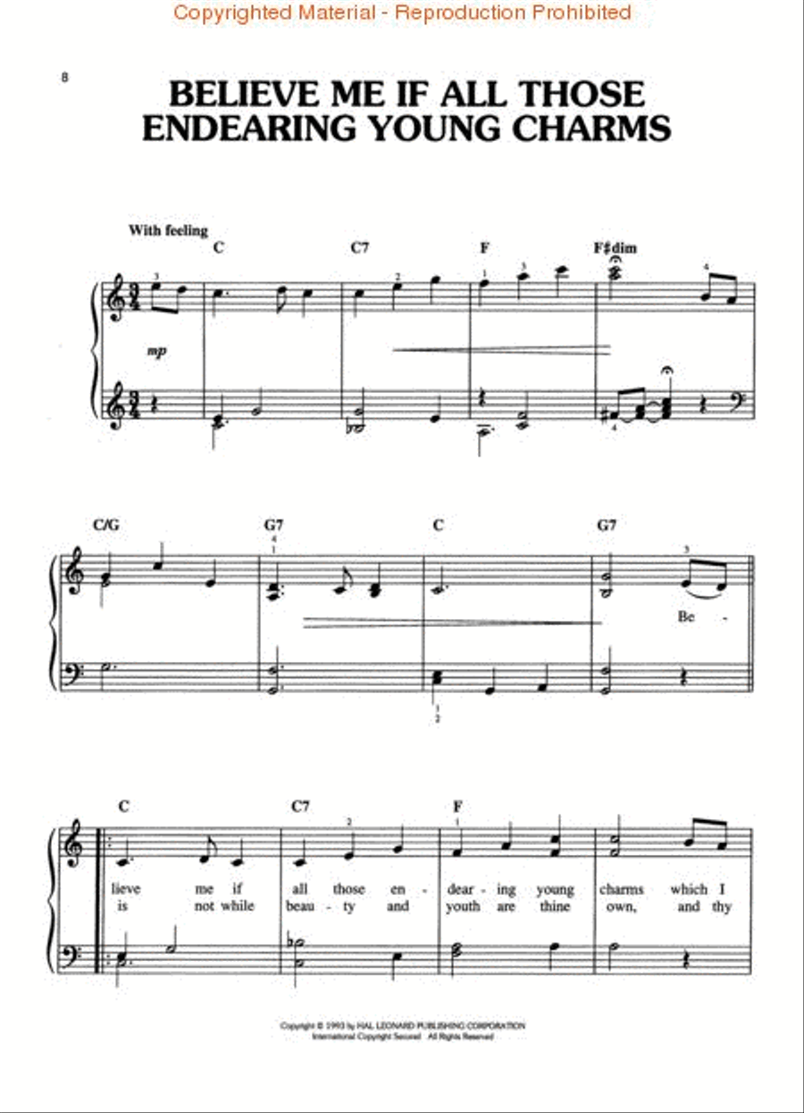 Irish Favorites - Easy Piano Easy Piano scores gallery preview page 3