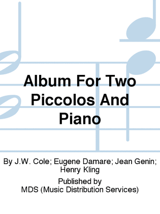 Book cover for Album for Two Piccolos and Piano