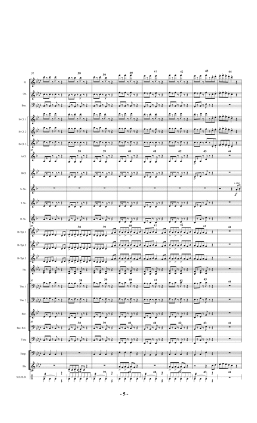 Chorale and Rondo Concert Band scores gallery preview page 5
