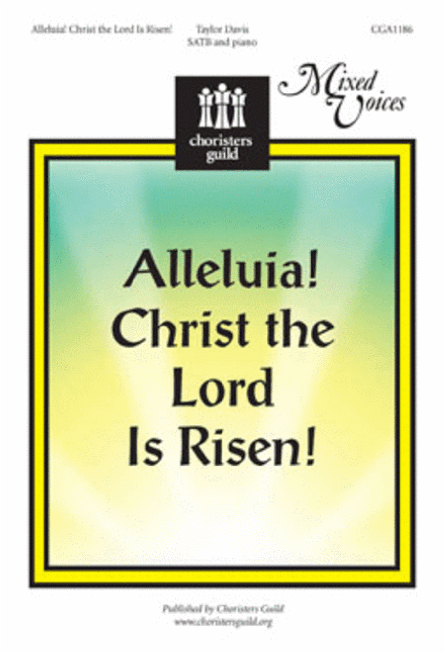 Alleluia Christ the Lord is Risen 4-Part scores gallery preview page 1