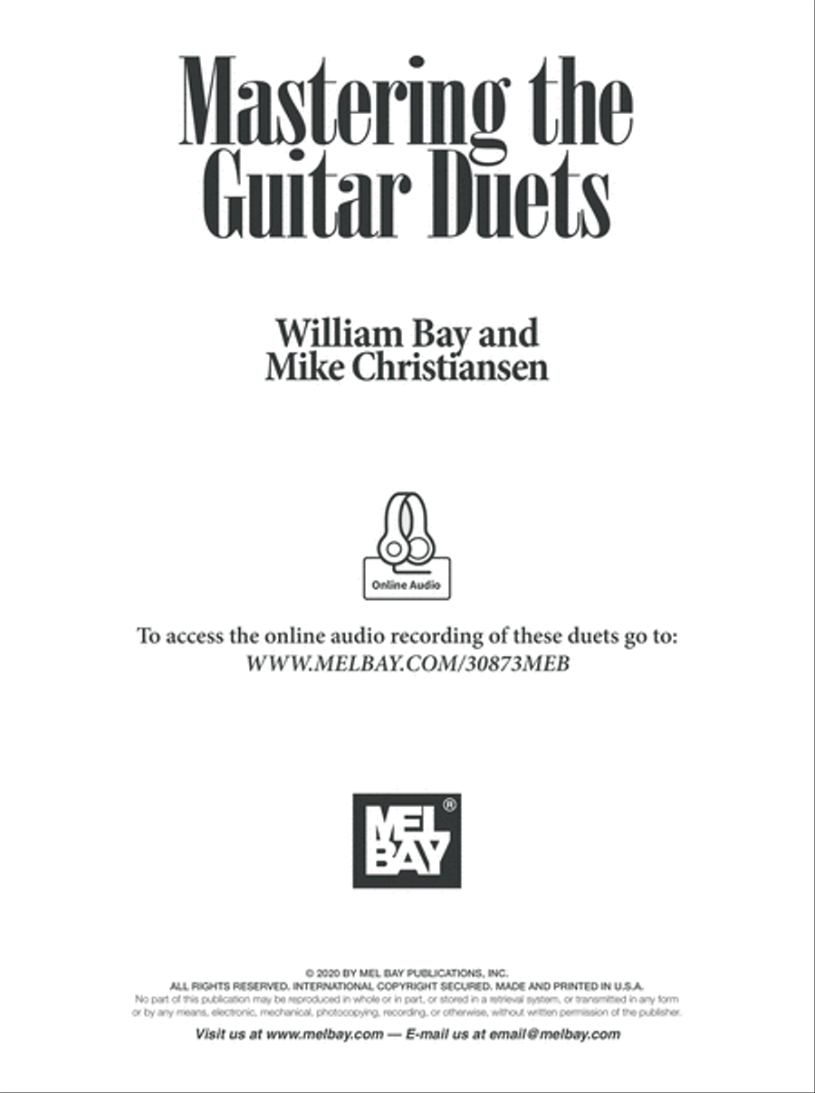 Mastering the Guitar Duets Classical Guitar scores gallery preview page 2