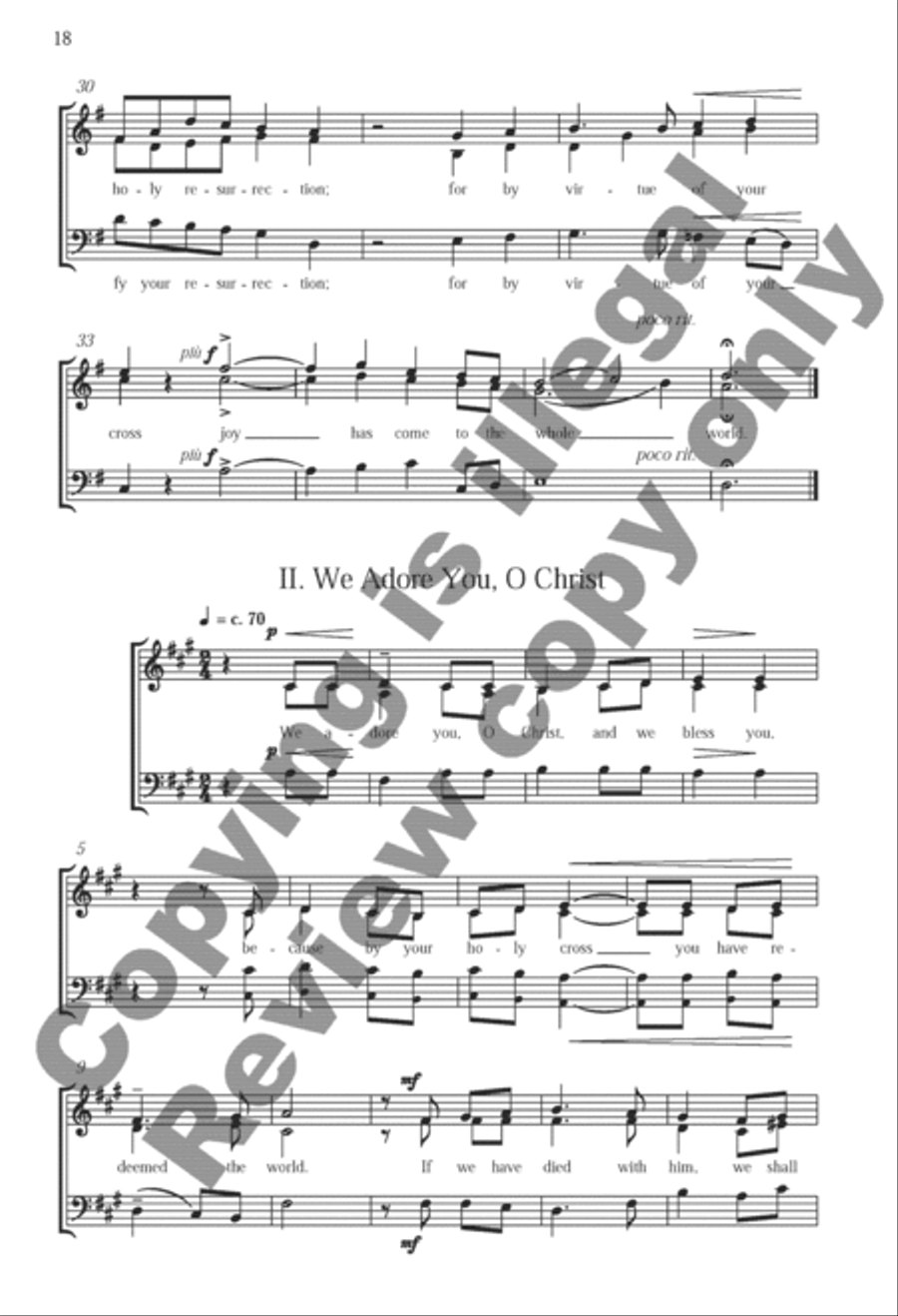 Somerset Anthem Books, Volume VI (Lent & Holy Week) 3-Part scores gallery preview page 8