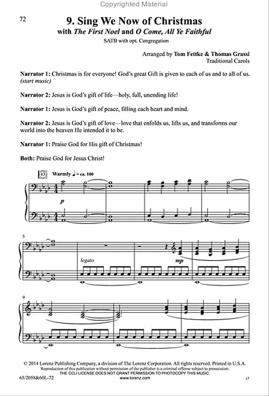The Christmas Story - SATB Score with Performance CD 4-Part scores gallery preview page 39