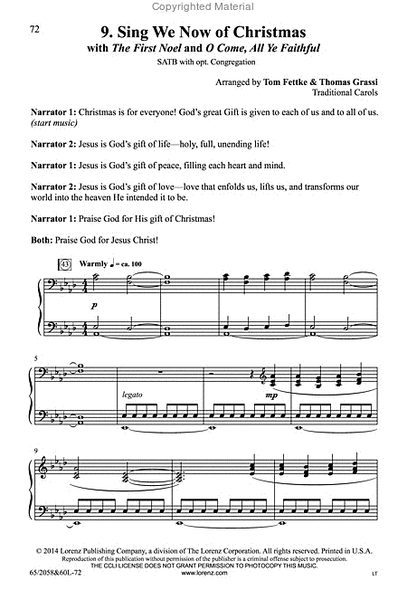 The Christmas Story - SATB Score with Performance CD image number null