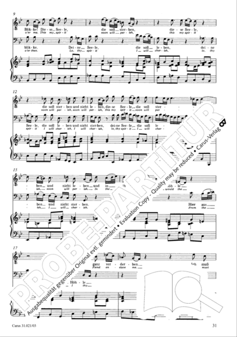 Lord my God, my heart and soul were sore distressed (Ich hatte viel Bekummernis) STB scores gallery preview page 32