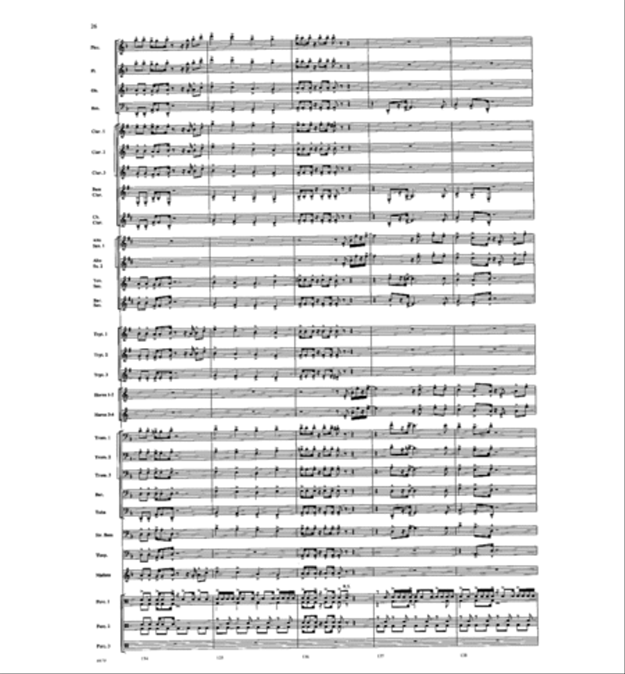 American Folk Fantasia Concert Band scores gallery preview page 27