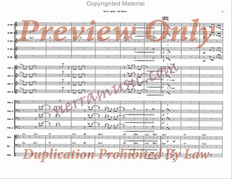 Fan It, Janet Big Band scores gallery preview page 8