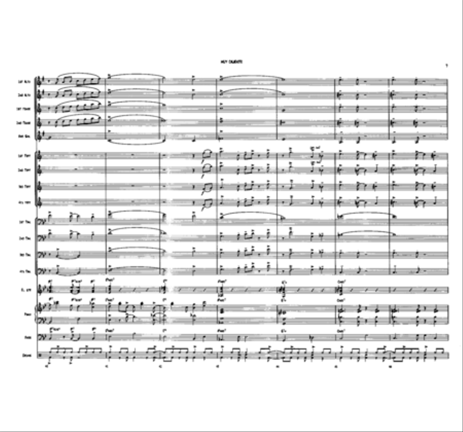 Muy Caliente! Jazz Ensemble scores gallery preview page 7