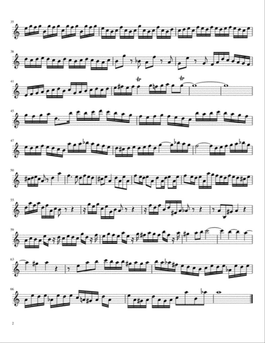 The "Little" Fugue (BWV 578) for mixed clarinet quartet image number null