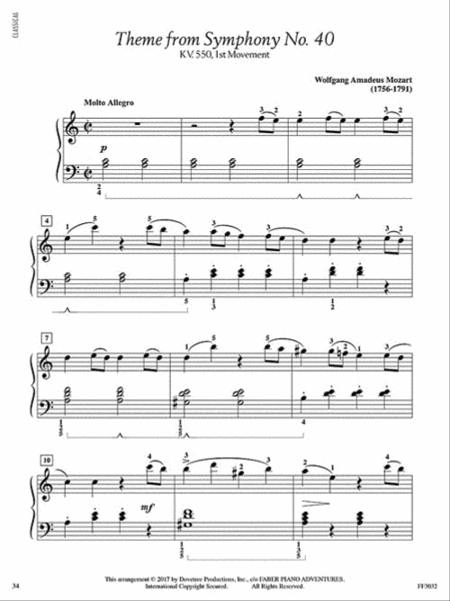 Adult Piano Adventures Classics Book 2 Piano Method scores gallery preview page 4