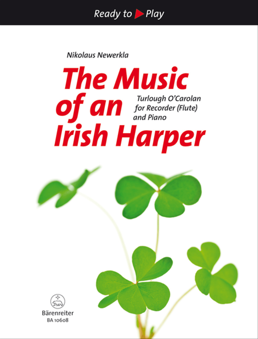 The Music of an Irish Harper for Recorder (Flute) and Piano (second part ad lib.) Flute scores gallery preview page 1