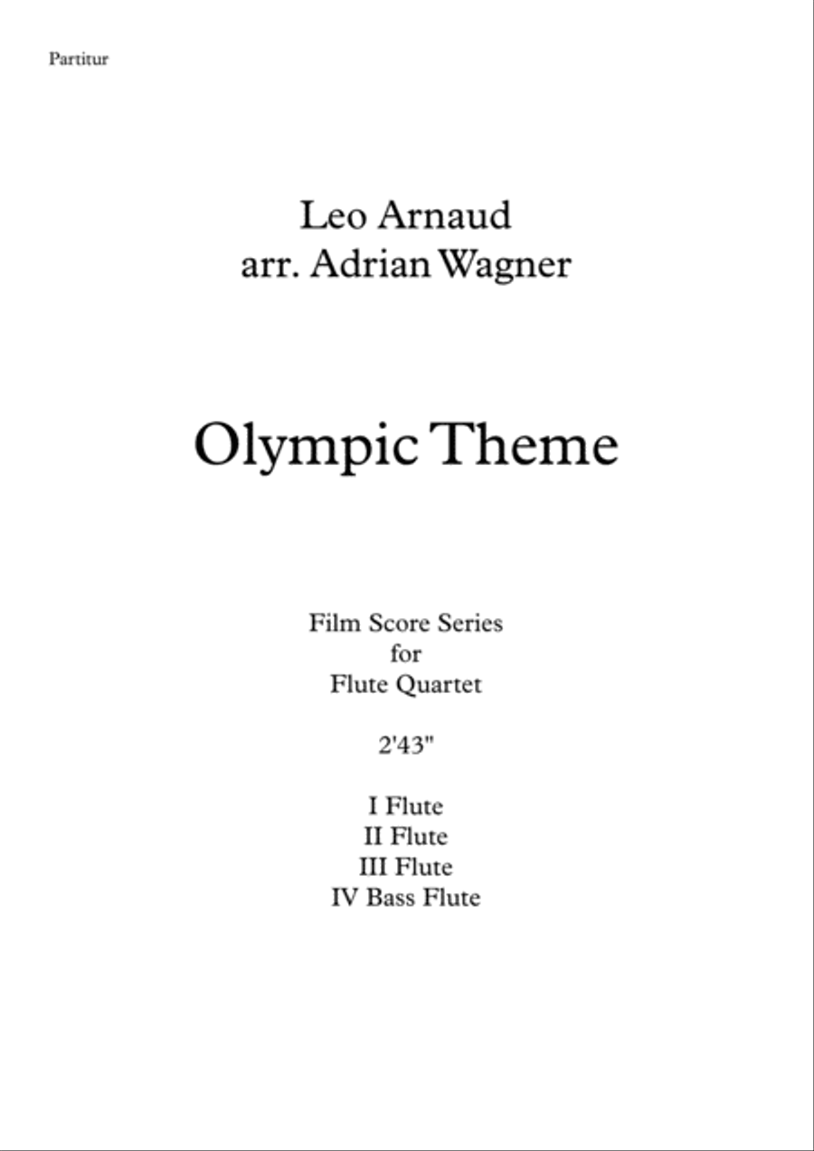 Bugler's Dream (Olympic Fanfare) Flute Quartet scores gallery preview page 2