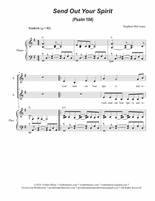 Send Out Your Spirit (Psalm 104) (Duet for Soprano and Alto solo)
