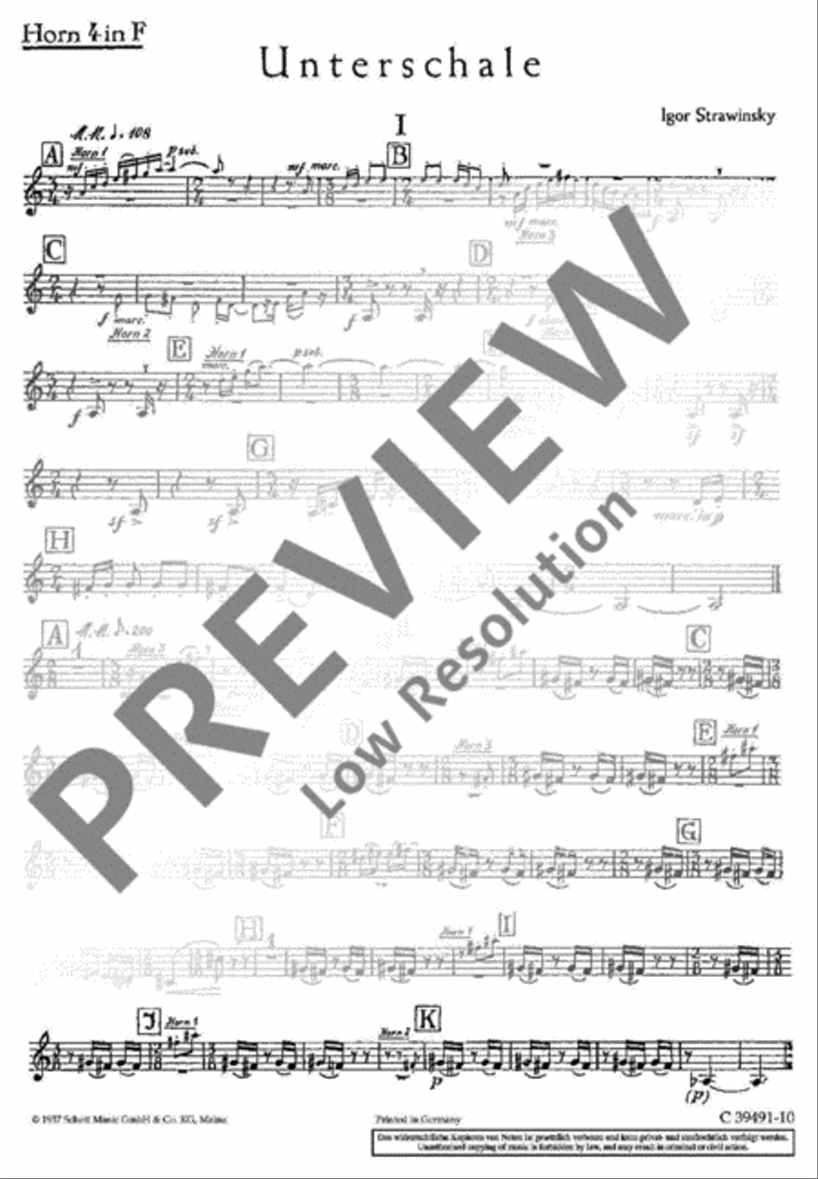 Unterschale TTBB scores gallery preview page 9
