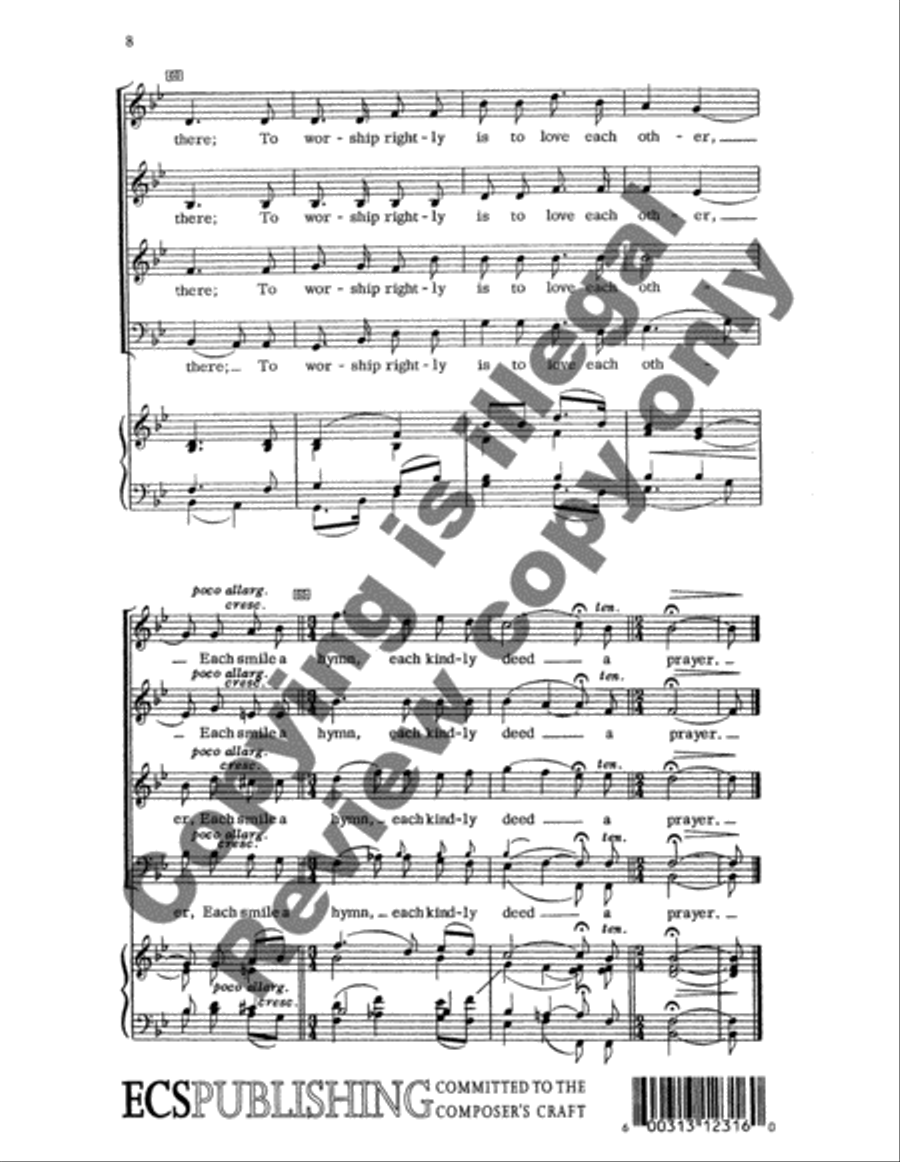 O Brother Man 4-Part scores gallery preview page 6