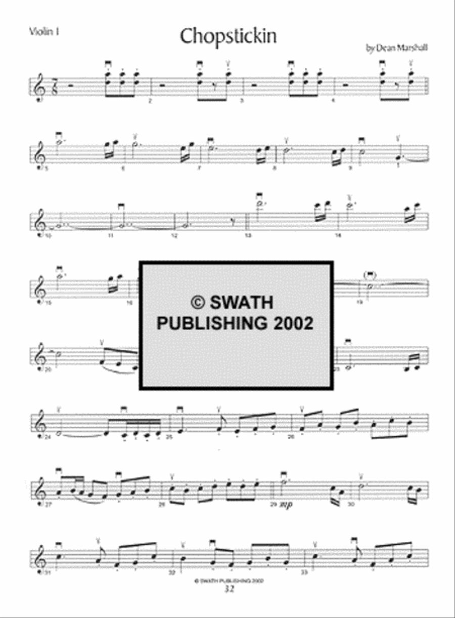 Barrage Volume 1 Violin scores gallery preview page 3
