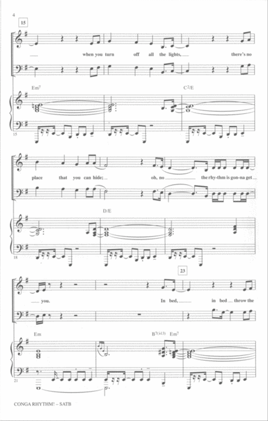 Conga Rhythm - SoundTrax CD (CD only) Choir scores gallery preview page 4