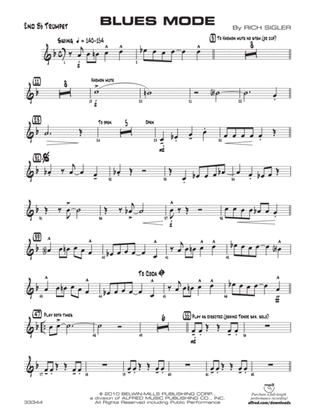 Blues Mode: 2nd B-flat Trumpet