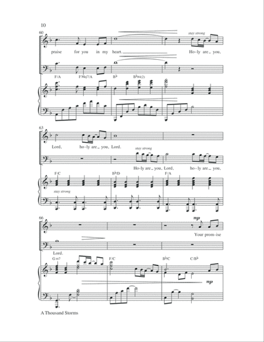 A Thousand Storms 4-Part scores gallery preview page 10
