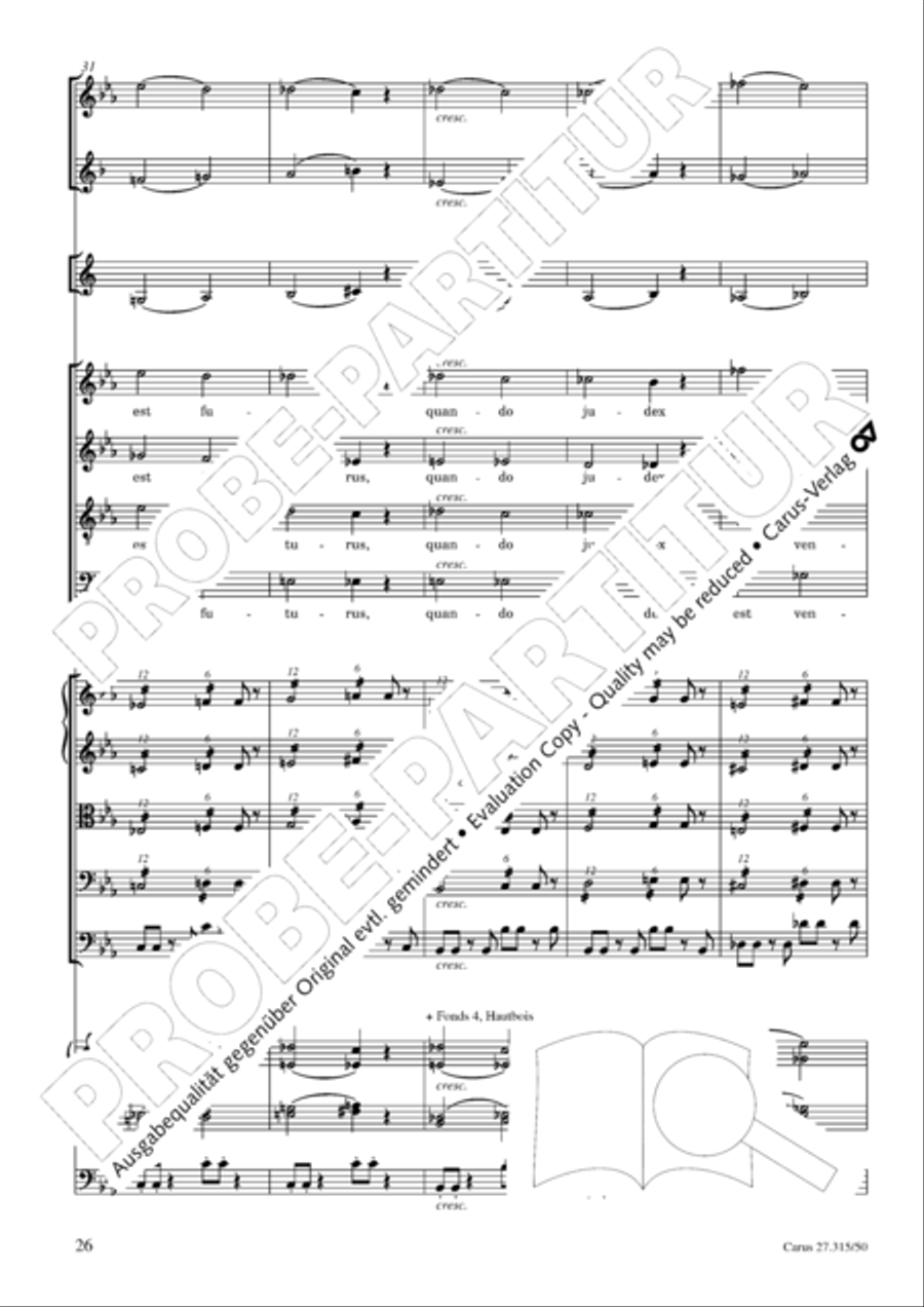 Requiem in C major 4-Part scores gallery preview page 29
