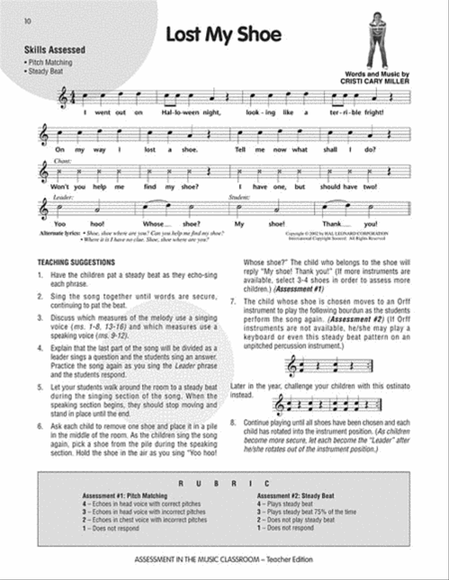 Assessment in the Music Classroom Choir scores gallery preview page 4